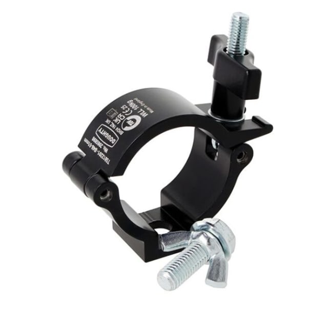 Doughty Rørklammer  48-51mm B32mm 100kg svart  SuperLightwei