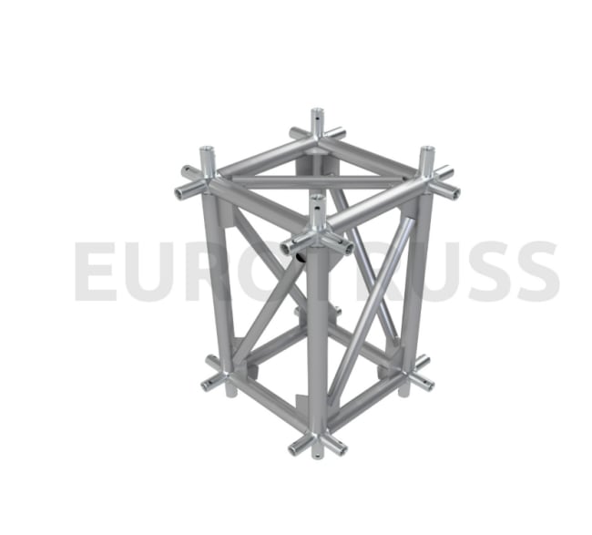 Eurotruss XT Rectangle Truss Corner Block 90 dgr in 4 dir.
