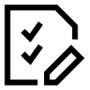 Task List Edit Icon from Sharp Line Premium Set