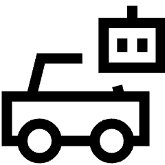 Ai Vehicle Robot 1 Icon from Sharp Line Set