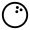 Bowling Ball Outline Icon from Ionic Outline staging Set