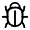 Bug Outline Icon from Ionic Outline staging Set