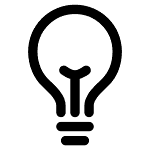 Bulb Outline Icon from Ionic Outline staging 2 12:17 Set