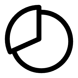 Pie Chart Outline Icon from Ionic Outline staging 2 12:17 Set