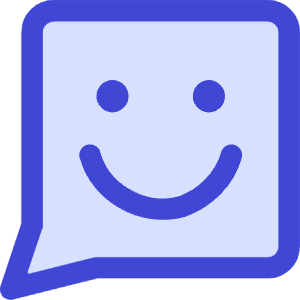 Chat Bubble Square Smiley 1 Icon from Core Duo - Free Set