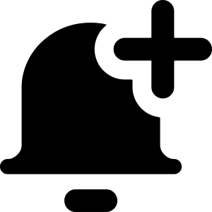 Add Bell Notification Icon from Core Solid - Free Set