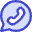 Chat Bubble Oval Phone Icon from Core Duo - Free Set