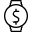 Smart Watch Circle Cash Icon from Ultimate Light Set