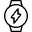 Smart Watch Circle Flash Icon from Ultimate Light Set