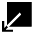 Arrow Down Left Box Sharp Icon from Ionic Outline staging 2 12:17 Set