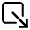 Arrow Down Right Box Outline Icon from Ionic Outline staging 2 12:17 Set