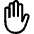 Hand Left Outline Icon from Ionic Outline staging 2 12:17 Set