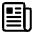 Newspaper Outline Icon from Ionic Outline staging 2 12:17 Set