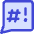 Chat Bubble Censor Square Icon from Core Duo - Free Set