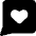 Chat Bubble Square Favorite Heart Icon from Core Solid - Free Set