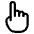 Cursor Hand Icon from Ultimate Regular - Free Set