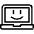 Laptop Smiley Icon from Ultimate Light Set