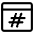 Programming Language Hash Icon from Ultimate Regular - Free Set