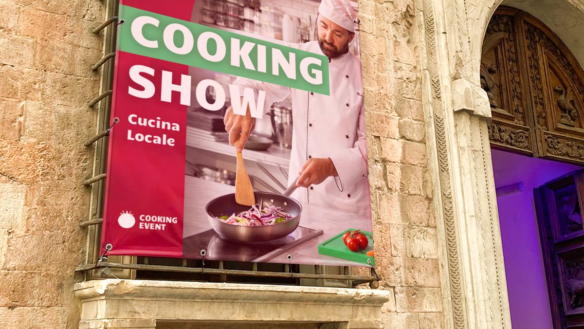 Striscioni in Pvc Bordo e Occhielli