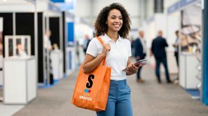 Shopper CARIBE in TNT RPET con soffietto