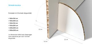 Fondali in cartone scheda tecnica
