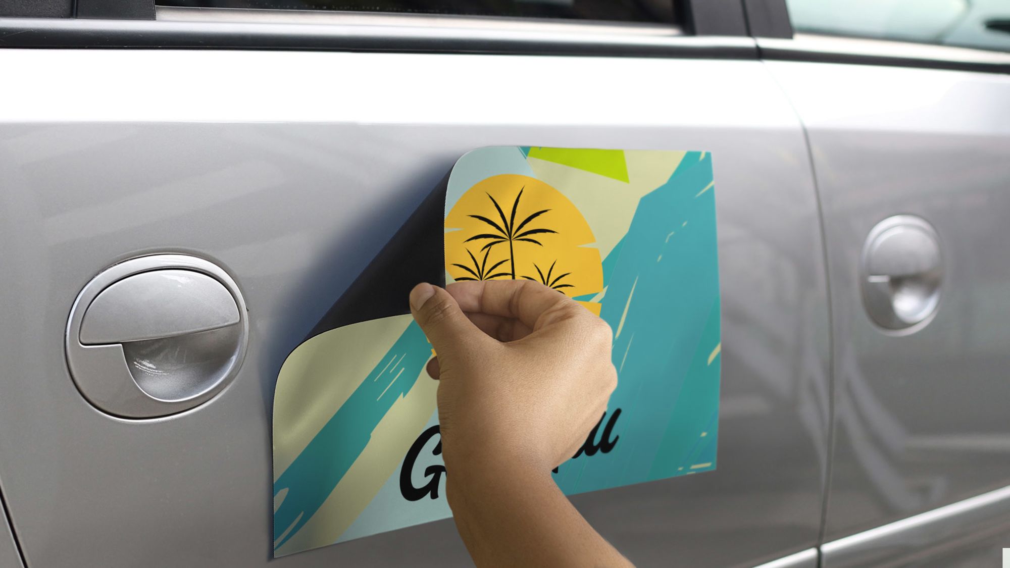 Pellicola Magnetica Orafol Targa Magnetica Kiwistar - Scritte In Tedesco, Pellicola PVC, Adesiva E Rimovibile Targhe Magnetiche Kiwistar Tedesco