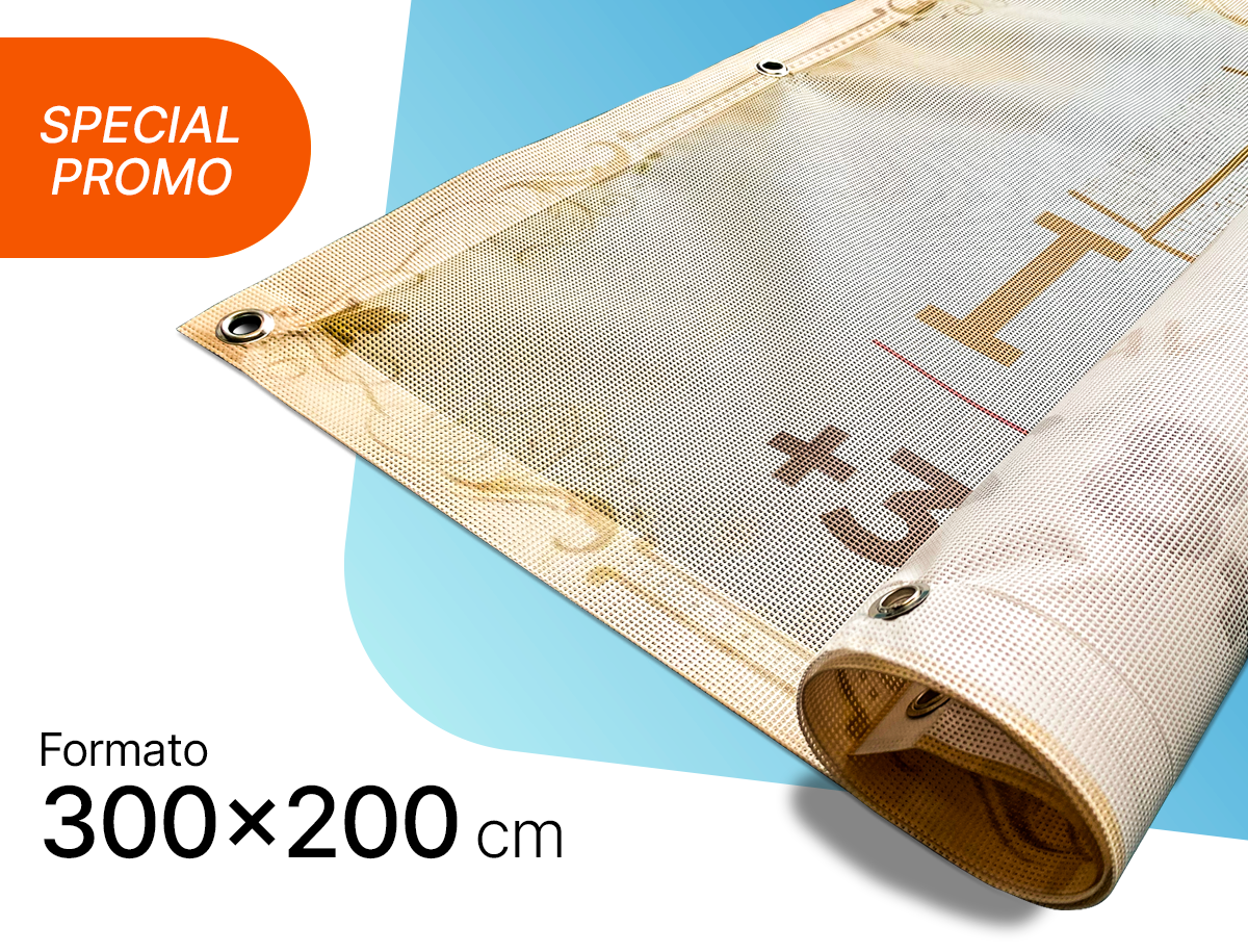 Rete Mesh 300x200 con Rinforzo e Occhielli