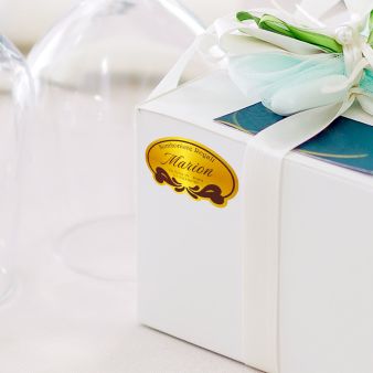 Etichette Adesive Stampa A Caldo Metallizzata - Cartotecnica Bossi