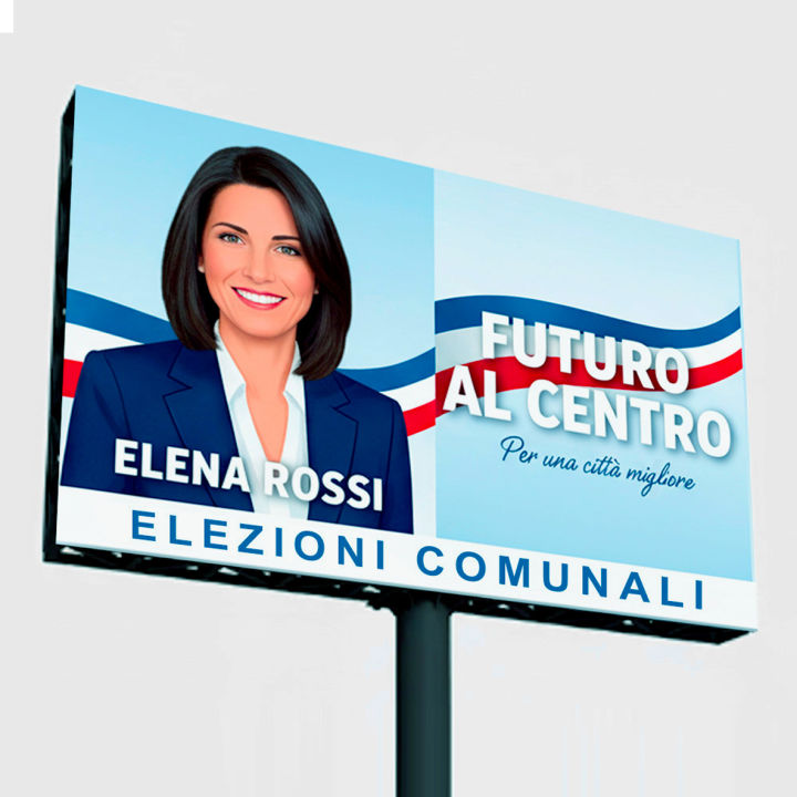 cartelloni elettorali personalizzati con simbolo e grafica