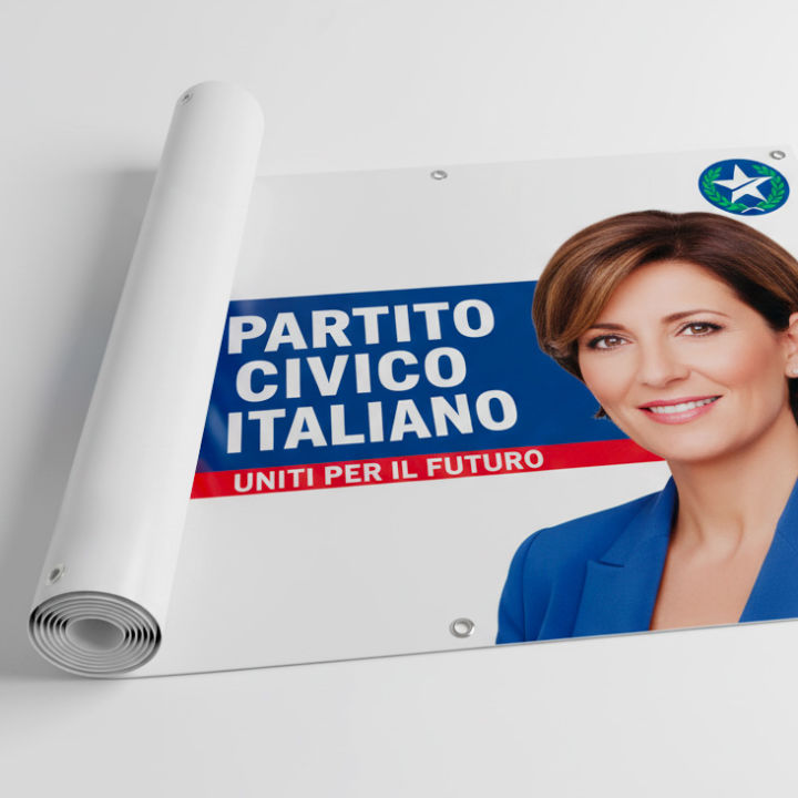 Stampare striscione personalizzato con proprio logo e immagini