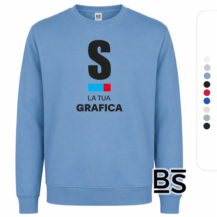 Felpa Wonder girocollo personalizzata con stampa DTF da StampaeStampe.it
