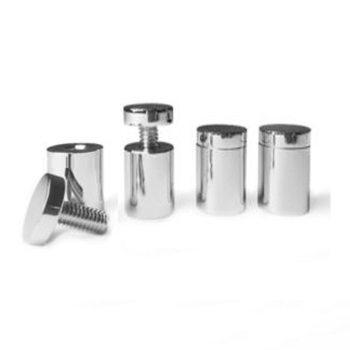 kit 4 distanziali ottone cromato con finitura lucida