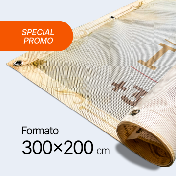 Rete Mesh 300x200 cm Rinforzo e Occhielli Offerta Speciale 2