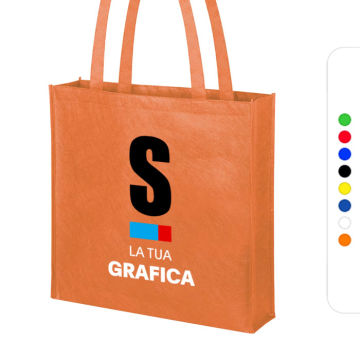 Shopping bag CARIBE in RPET con soffietto per materiali promozionali