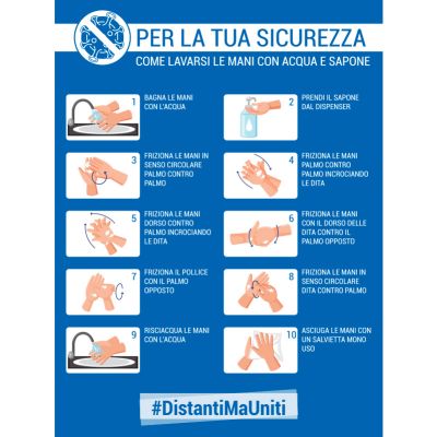 Lavare mani acqua e sapone