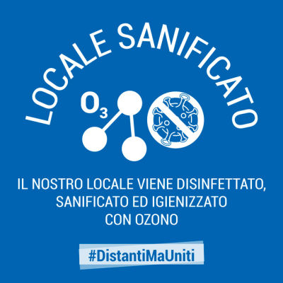 Locale sanificato con ozono