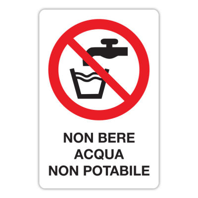 Vietato bere acqua non potabile