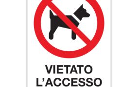 Vietato l'accesso ai cani