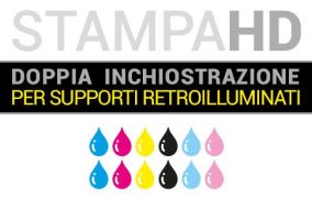 Stampa per supporti retroilluminati