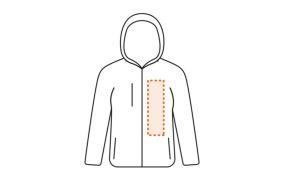 Fascia verticale lato cuore