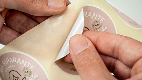 Etichette Bianche In Bobina - Polipropilene Argento