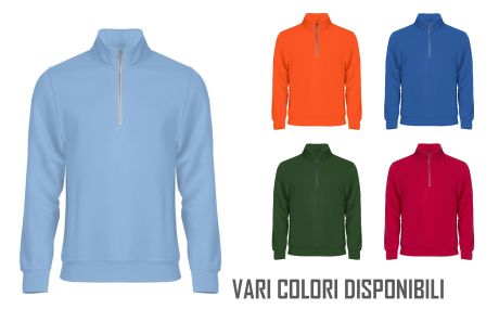 Felpa - Basic Half Zip - Unisex Adulto