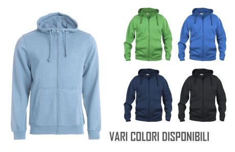Felpa - Basic Hoody Full Zip - Donna