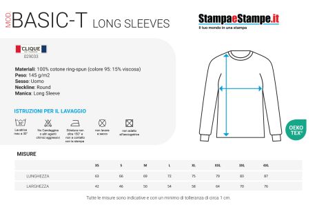 T-Shirt Basic Long Sleeves - Donna