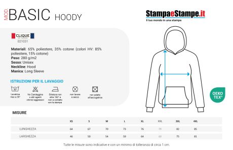 Felpa - Basic Hoody - Bambino