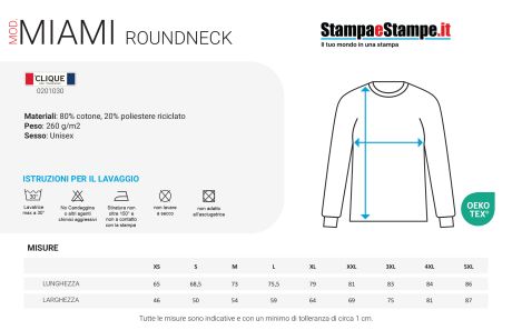 Felpa - Miami Roundneck - Unisex Adulto