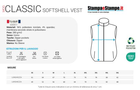 Giacca Softshell Classic Vest - Donna