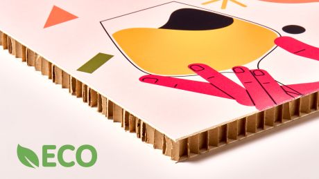 Desk Promozionali in Cartone - Alveolare bianco 16 mm