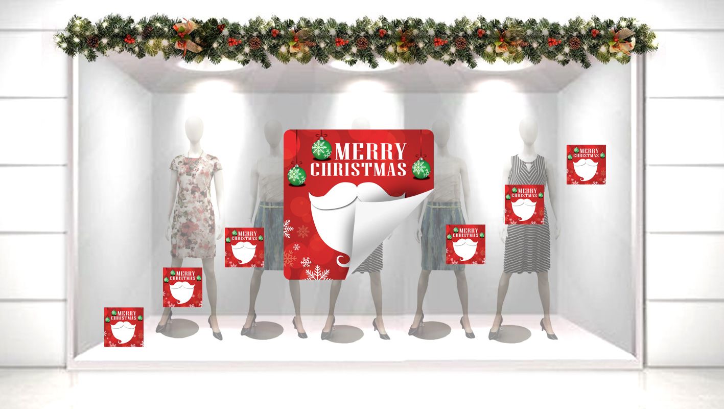 Vetrofanie di Natale per Vetrine - Stampaestampe.it