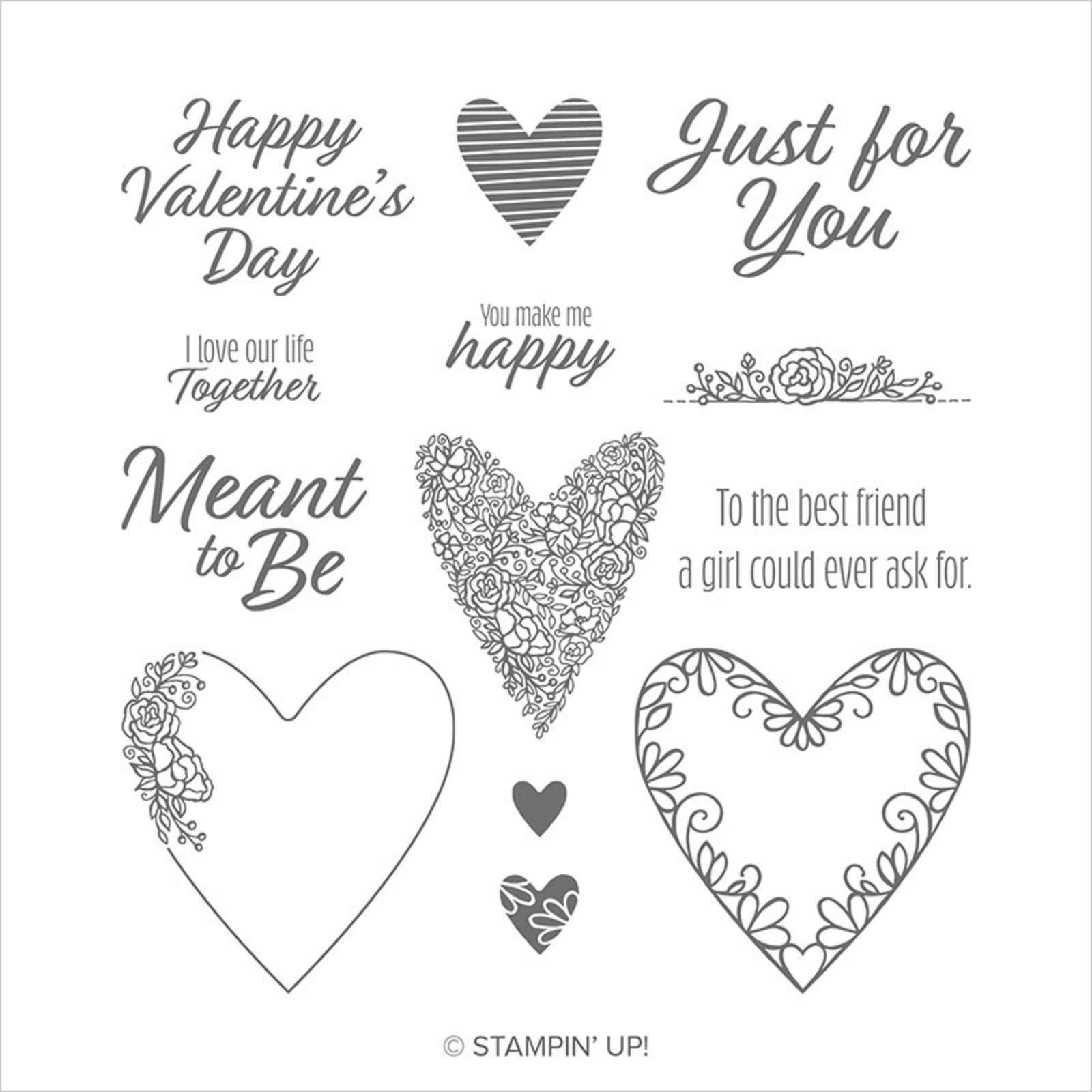 MEANT TO BE CLING STAMP SET (ENGLISH)